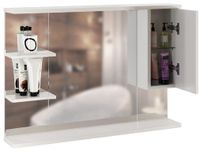 Товар: Зеркало со шкафом Mixline Этьен 100 R с подсветкой Белое арт-540872 - фото 3 Зеркало со шкафом Mixline Этьен 100 R с подсветкой Белое арт-540872 — фото 3, Зеркальные шкафы в ванную