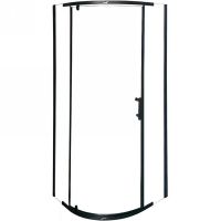 Душевой уголок Ceruttispa Korra 90x90 Z90B профиль Черный стекло прозрачное арт-KORRA Z90B — фото 4, Душевые уголки четверть круга