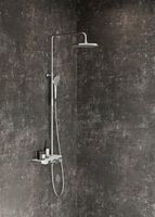 Душевая система Ravak Termo 300 TE 094.01/150 с термостатом Хром Белая арт-X070161 — фото 4, Душевые стойки