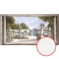 Фреска Ortograf Городской пейзаж живопись 11456 Фактура бархат FX Флизелин (5,1*2,7) Белый/Зеленый/Голубой, Город/Пейзаж/Живопись арт-11456 (бархат FX) — фото 1, Фрески