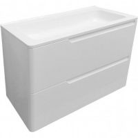 Тумба с раковиной Эстет Kare Luxe 80 подвесная Белая арт-ФР-00005715 — фото 1, Тумбы с раковиной