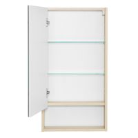 Зеркальный шкаф Aquaton Сканди 45 Белый Дуб верона арт-1A252002SDB20 — фото 4, Зеркальные шкафы в ванную