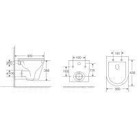 Унитаз Berges Vita Rimless подвесной с сиденьем Микролифт арт-082255 — фото 6, Подвесные унитазы