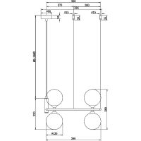 Подвесной светильник Maytoni Modern Ring Белый Латунь арт-MOD013PL-04BS1 — фото 6, Подвесные светильники