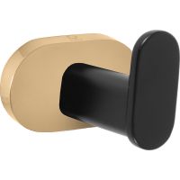 Крючок Rav Slezak Yukon Черный матовый Золото арт-YUA0100CMATZ — фото 1, Крючки для полотенец