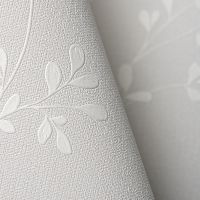 Обои Andrea Rossi Spectrum Pro Винил на флизелине (1,06*10) Белый/Серый, Листья арт-54382-3 — фото 2, Обои для стен