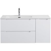 Тумба под раковину BelBagno Etna 100 L подвесная Bianco Lucido арт-ETNA-1000-2C-1A-SO-BL-L — фото 1, Тумбы под раковину