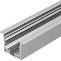 Профиль алюминиевый Arlight встраиваемый с экраном Серебристый арт-020469 — фото 2, Профили для светодиодных лент