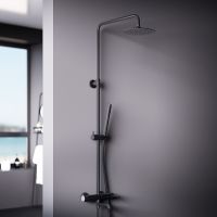 Товар: Душевая система Damixa Scandinavian Pure Черная матовая арт-936740300 - фото 2 Душевая система Damixa Scandinavian Pure Черная матовая арт-936740300 — фото 2, Душевые стойки