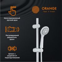 Товар: Душевая система Orange Karl Белая арт-M05-933w - фото 3 Душевая система Orange Karl Белая арт-M05-933w — фото 3, Душевые стойки