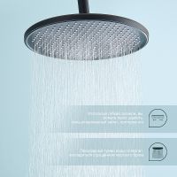 Душевая система Splenka Черная матовая арт-S223.24.06 — фото 7, Душевые стойки