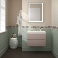 Раковина Kerama Marazzi Cubo 70 Белая глянцевая арт-CU.wb.70 — фото 2, Раковины встраиваемые сверху
