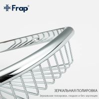 Полка корзина Frap угловая Хром арт-F352 — фото 4, Полки для ванной и душа