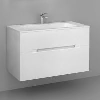 Тумба под раковину Jorno Modul 100 подвесная Белый глянец арт-Mоl.01.97/P/W — фото 4, Тумбы под раковину