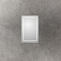 Зеркало BelBagno Kraft 50 с подсветкой Сатин с сенсорным выключателем и подогревом арт-SPC-KRAFT-500-800-LED-TCH-WARM — фото 3, Зеркала в ванную комнату