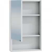 Зеркальный шкаф СанТа Сити 40 с полкой Белый арт-700335 — фото 2, Зеркальные шкафы в ванную