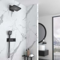 Товар: Душевая система Vincea Inspire с термостатом Черная матовая арт-VSFW-422TI4MB - фото 2 Душевая система Vincea Inspire с термостатом Черная матовая арт-VSFW-422TI4MB — фото 2, Встраиваемые душевые комплекты