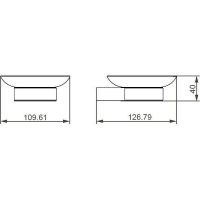 Мыльница Aquanet 5685MB Черная матовая арт-241903 — фото 2, Мыльницы