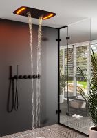 Товар: Душевая система Timo Saona с термостатом Черная арт-SX-2319/03SM - фото 4 Душевая система Timo Saona с термостатом Черная арт-SX-2319/03SM — фото 4, Встраиваемые душевые комплекты