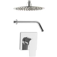 Душевая система Aquanet Static 1.07 Хром арт-257150 — фото 1, Встраиваемые душевые комплекты