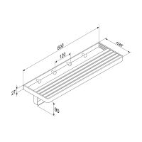 Полка для полотенец Damixa Jupiter Хром арт-DA7737700 — фото 3, Полки для полотенец