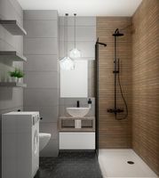 Керамическая плитка Creto Effetto Wood Grey Dark 02 настенная 25х60 см арт-R0425H59602 — фото 2, Керамическая плитка