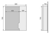 Зеркало со шкафом Jorno Moduo Slim 60 с подсветкой Белый глянец арт-Mod.03.60/W — фото 5, Зеркальные шкафы в ванную