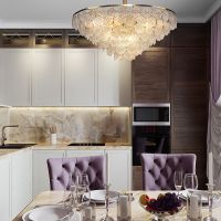 Потолочный светильник Maytoni Modern Mazzo Прозрачный Золото арт-MOD130CL-11G — фото 6, Подвесные светильники