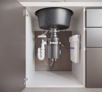 Кухонная мойка Domaci Бьелла DMC-08S арт-GWS-08S-308 черная — фото 7, Кухонные мойки