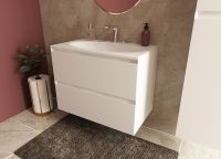 Тумба с раковиной Эстет Malta 80 подвесная Белая арт-ФР-00007058 — фото 3, Тумбы с раковиной