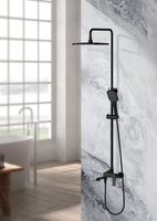 Душевая система Splenka Черная матовая арт-S31.24.06 — фото 2, Душевые стойки