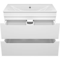 Тумба с раковиной Misty Бриз 80 подвесная Белая матовая арт-УТ000023905 — фото 3, Тумбы с раковиной