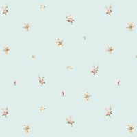 Обои Andrea Rossi Nisida Винил на флизилине (1,06*10) Бирюзовый, Цветы арт-54321-4 — фото 1, Обои для стен