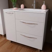 Тумба с раковиной Эстет Barcelona 90 R Белая арт-ФР-00003598 — фото 1, Тумбы с раковиной