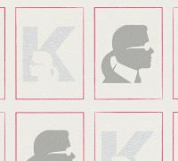 Обои AS Creation Karl Lagerfeld Винил на флизелине (0,53*10,05) Белый/Серый, Люди/Буквы арт-37842-1 — фото 3, Обои для стен