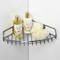 Полка корзина WasserKRAFT Ammer угловая Хром матовый арт-K-1511 — фото 3, Полки для ванной и душа