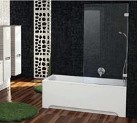 Шторка на ванну Ravak Brilliant BVS1-80 профиль Хром стекло Transparent арт-7U840A00Z1 — фото 5, Неподвижные шторки для ванной