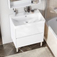 Тумба под раковину Aquaton Сканди 70 подвесная Белая арт-1A251801SD010 — фото 5, Тумбы под раковину