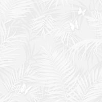 Обои Andrea Rossi Stromboli Винил на флизелине (1,06*10) Белый/Серый, Листья/Бабочки арт-54348-4 — фото 1, Обои для стен