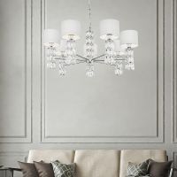 Люстра Maytoni Modern Talento Белая Хром арт-DIA008PL-07CH — фото 6, Люстры