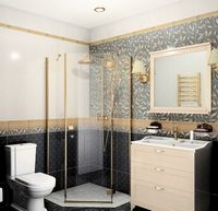 Керамический бордюр Kerama Marazzi Гинардо металл обрезной 12х30 см арт-BDA015R — фото 3, Керамическая плитка