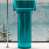 Товар: Раковина Abber Kristall 45 Бирюзовая арт-AT2702Aquamarin - фото 2 Раковина Abber Kristall 45 Бирюзовая арт-AT2702Aquamarin — фото 2, Раковины напольные