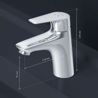 Смеситель для раковины AM.PM Joy Хром арт-F85E02100 — фото 9, Смесители для раковины