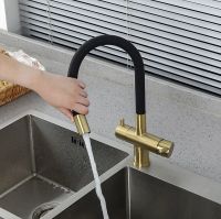 Товар: Смеситель для кухни Gappo Золотой сатин Черный арт-G4398-33 - фото 11 Смеситель для кухни Gappo Золотой сатин Черный арт-G4398-33 — фото 11, Смесители для кухни