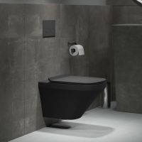 Унитаз Grossman подвесной Черный матовый с сиденьем Микролифт арт-GR-4440BMS — фото 4, Подвесные унитазы