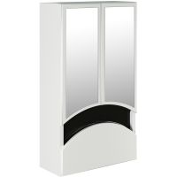 Зеркальный шкаф Mixline Радуга 46 Белый Черный арт-522476 — фото 1, Зеркальные шкафы в ванную