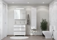 Тумба под раковину Roca The Gap 80 подвесная Белый глянец арт-A857406806 — фото 10, Тумбы под раковину