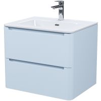 Тумба с раковиной Iddis Edifice 60 подвесная Голубая арт-EDI60B0i95K — фото 2, Тумбы с раковиной