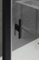 Товар: Душевая дверь Allen Brau Priority 120 профиль Черный брашированный стекло прозрачное арт-3.31009.BBA - фото 5 Душевая дверь Allen Brau Priority 120 профиль Черный брашированный стекло прозрачное арт-3.31009.BBA — фото 5, Распашные душевые двери