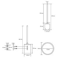 Ершик для унитаза Bemeta Omega Хром арт-104913122 — фото 2, Ершики для унитаза